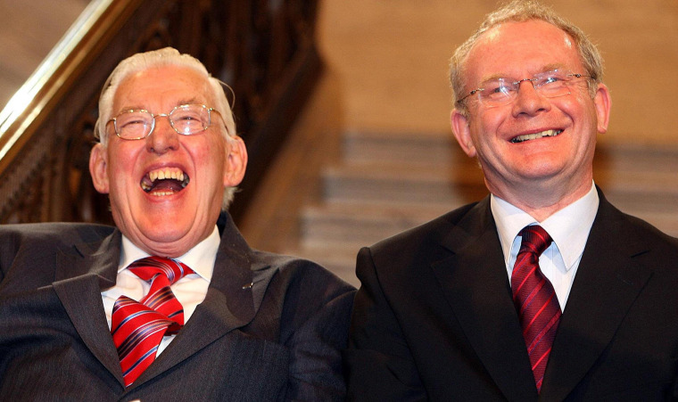 Image: Northern Ireland's First Minister Ian Paisley and Deputy First Minister Martin McGuinness