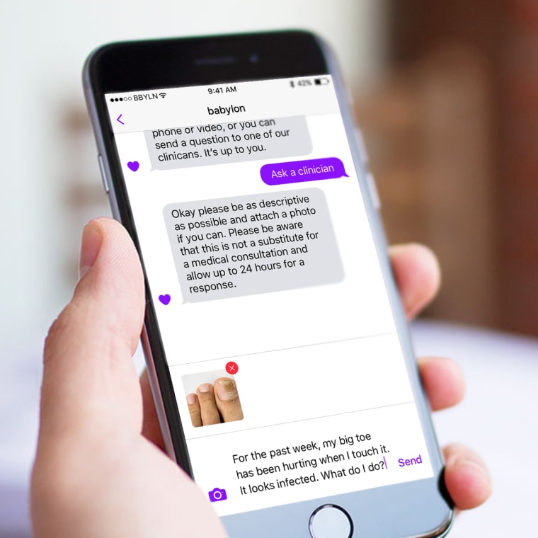 Babylon Health's chatbot uses more than 300 million strings of data to determine a diagnosis.