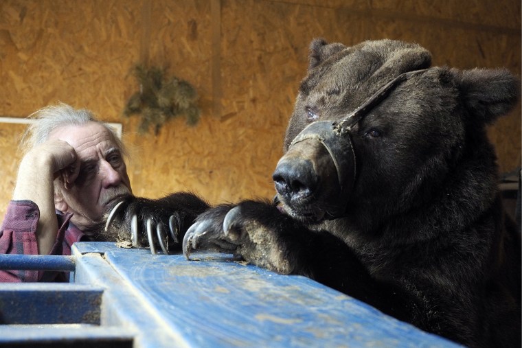 Image: Animal tamer Pavel Kudrya keeps circus bears at his dacha near Volgograd