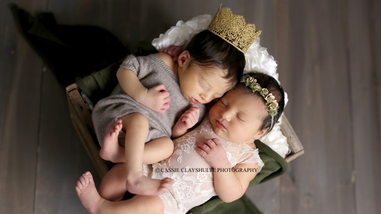 Newborns Romeo and Juliet born in same hospital take Shakespeare-themed photo shoot