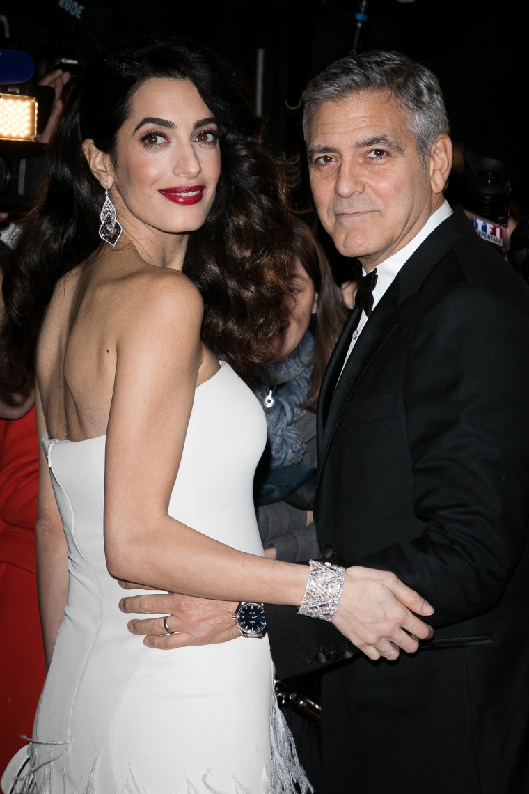 Amal Clooney and husband George Clooney