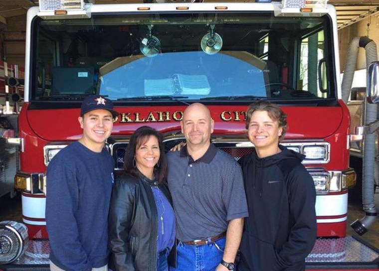 Chris Fields and his family