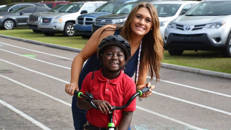 Katie Blomquist said riding bikes was such a large part of her childhood and wanted her students to grow up with similar memories. 