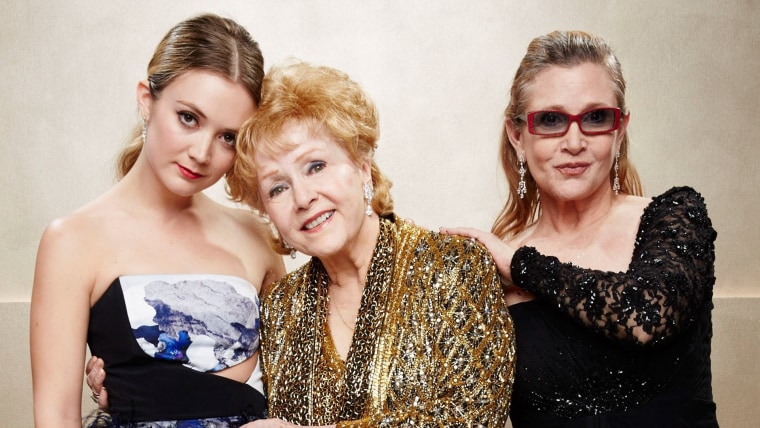 Billie Lourd, Carrie Fisher and Debbie Reynolds at 21st Annual Screen Actors Guild Awards