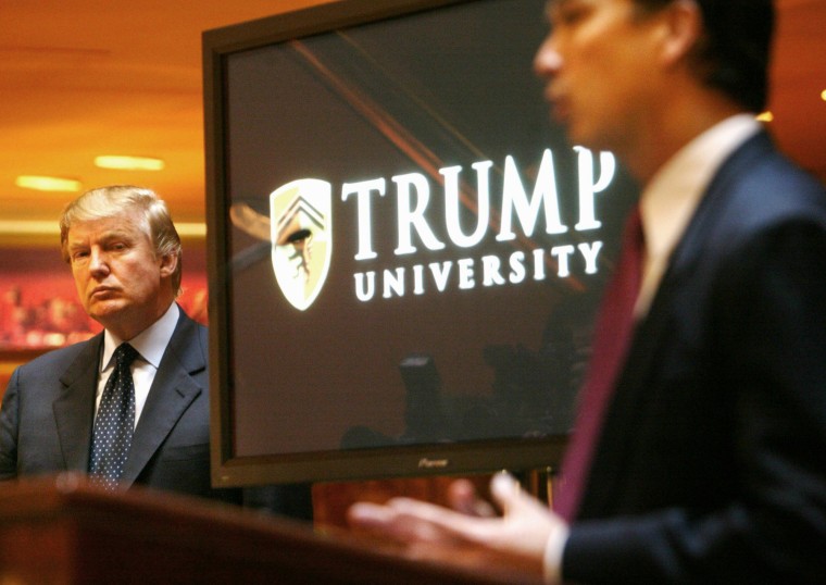 Image: Donald Trump announces the establishment of Trump University