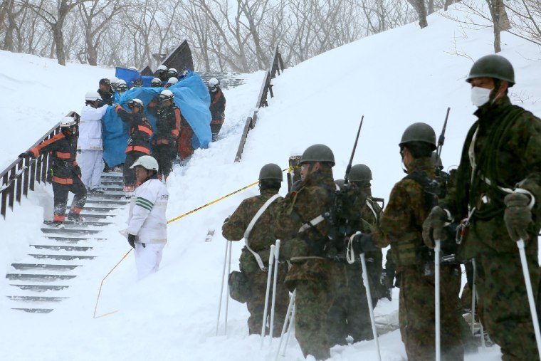 Image: An avalanche survivor