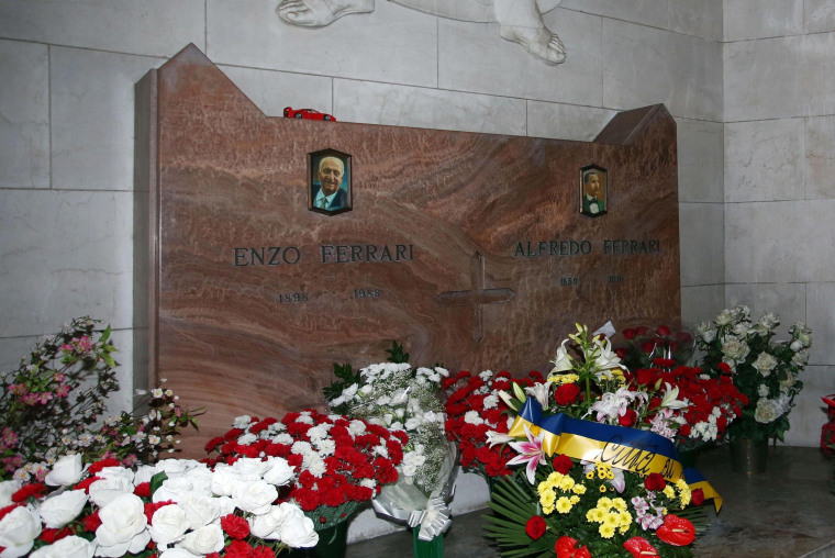Image: Tomb of Enzo Ferrari in Modena, Italy