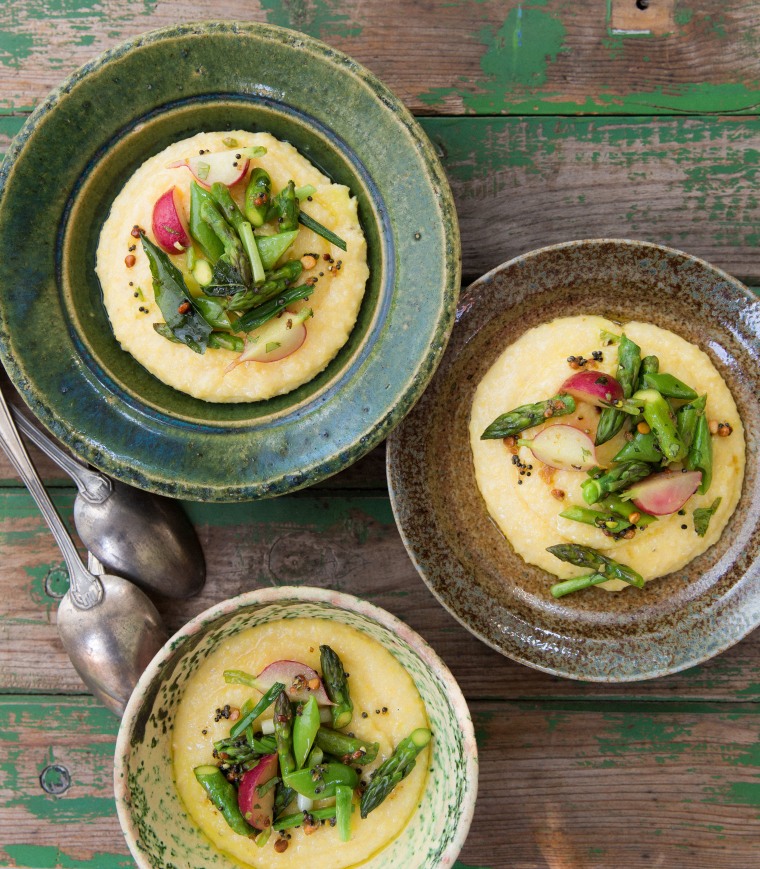 Chitra Agrawal's Spiced Spring Vegetable and Coconut Polenta