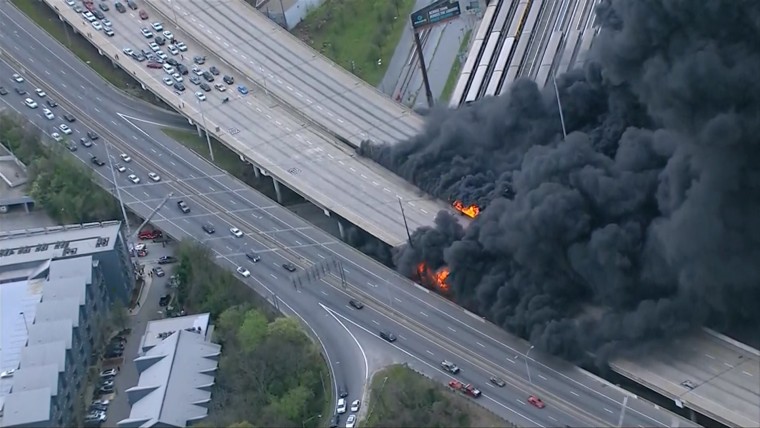 Image: Atlanta highway fire