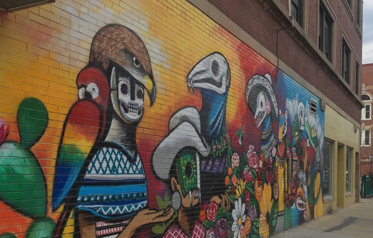 A mural in Little Village/La Villita Chicago