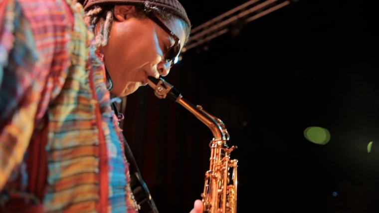 Cuban saxophone player Aldo Lopez Galvan.