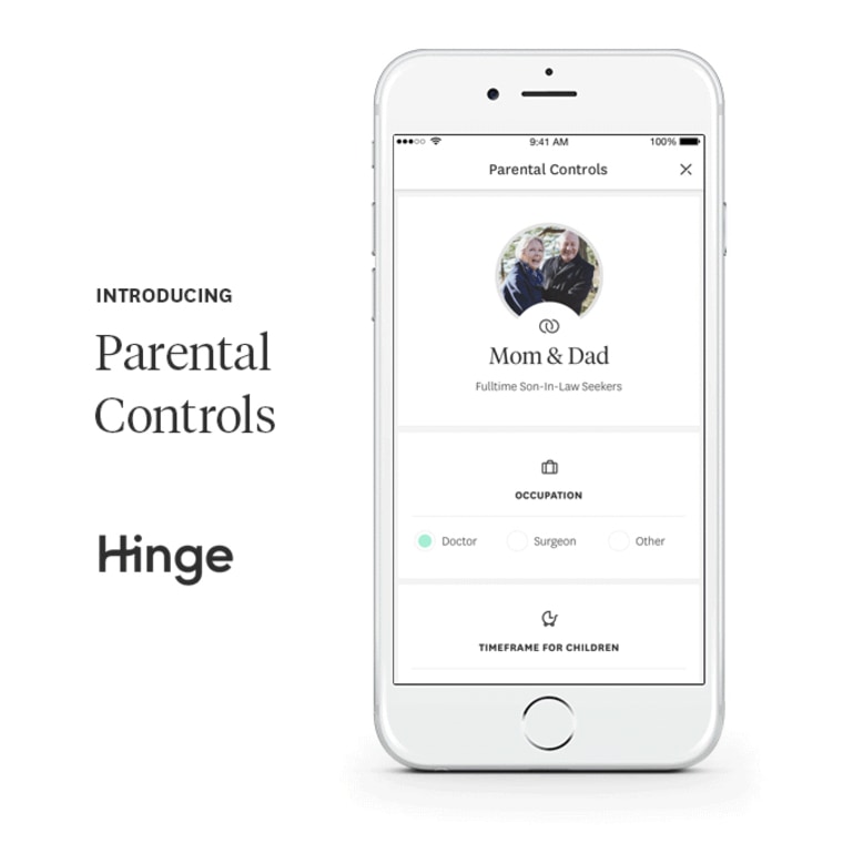 Image: Dating app Hinge is making it easy for eager parents to help their child find a significant other.
