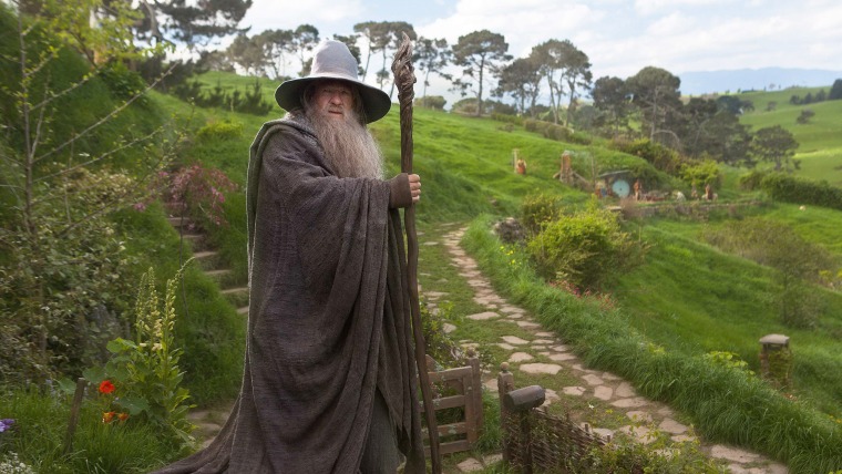 Ian McKellen in scene from "The Hobbit: An Unexpected Journey"