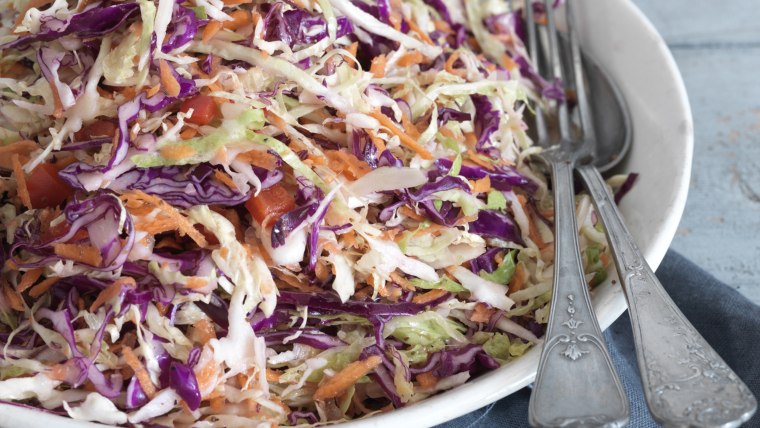 Serving Dish of Cole Slaw