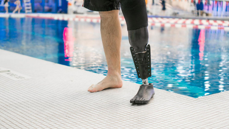 This simple 3D-printed device helped Dan Lasko feel as if he were swimming with both legs again.