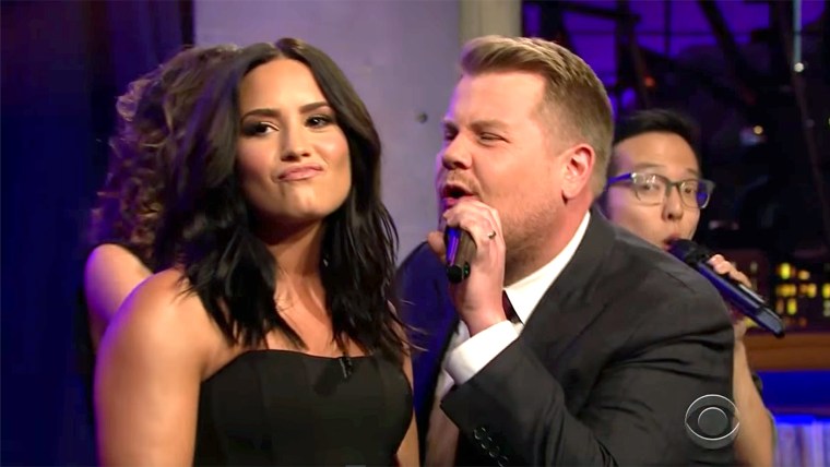 James Corden Divas Riff-Off w/ Demi Lovato