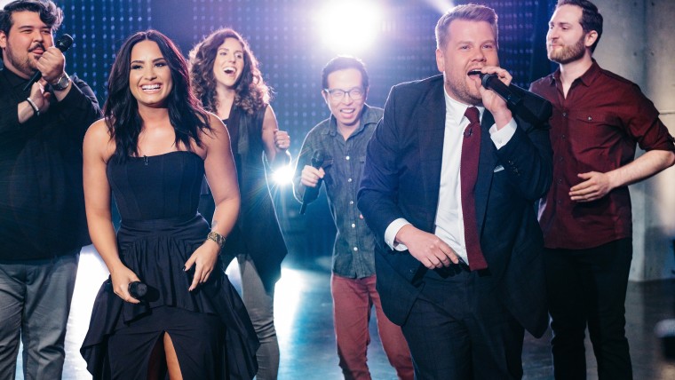 James Corden Divas Riff-Off w/ Demi Lovato