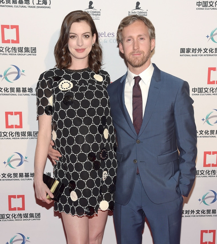 Anne Hathaway and husband Adam Shulman