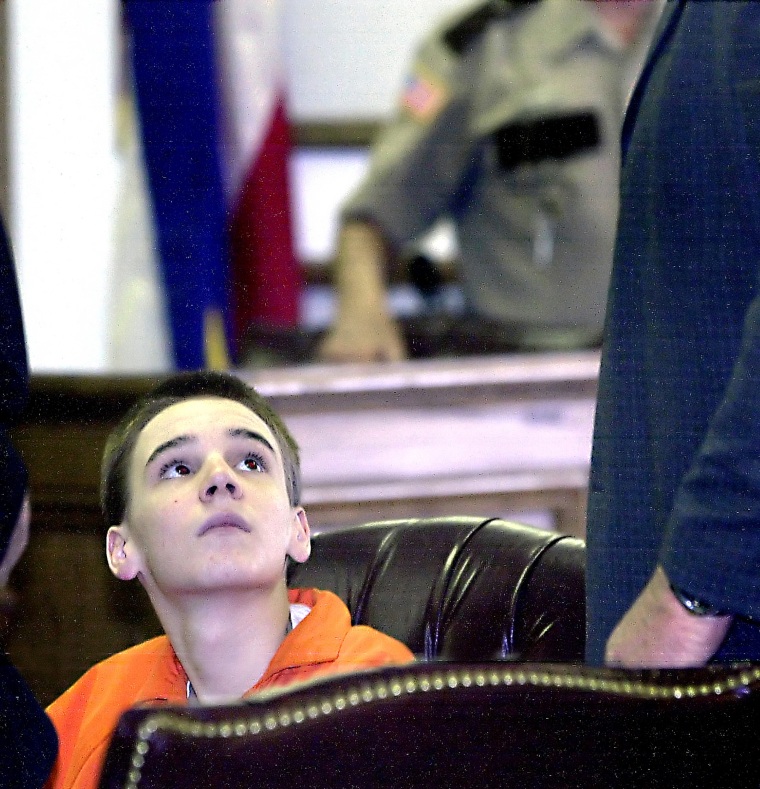 Image: Tyler Edmonds, then 14, is shown in this March 4, 2004, in a file photo taken in Starkville, Mississippi.