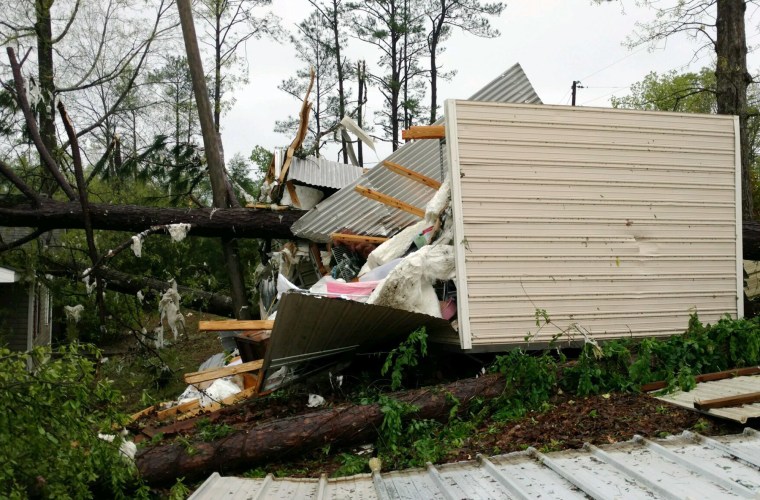 Image: Suspected tornado damage in Alabama