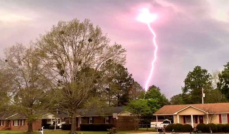IMAGE: Lightning strike in Cordele, Georgia