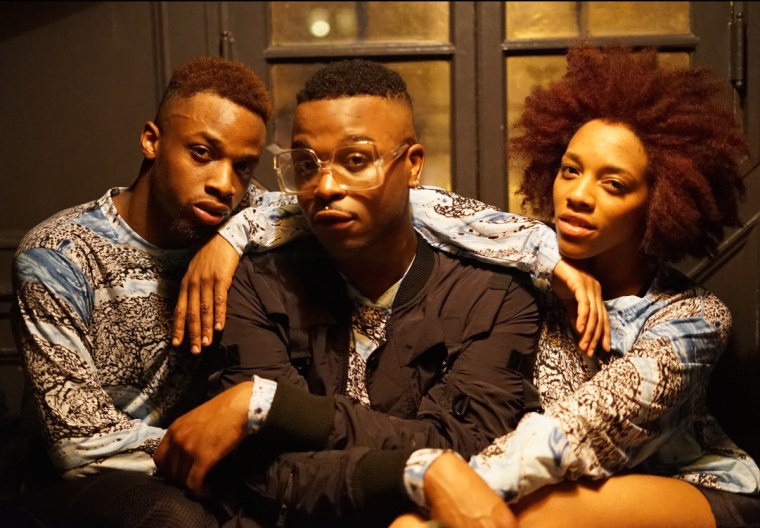 Cakes Da Killa (center) at Bowery Ballroom in New York City on March 26, 2017