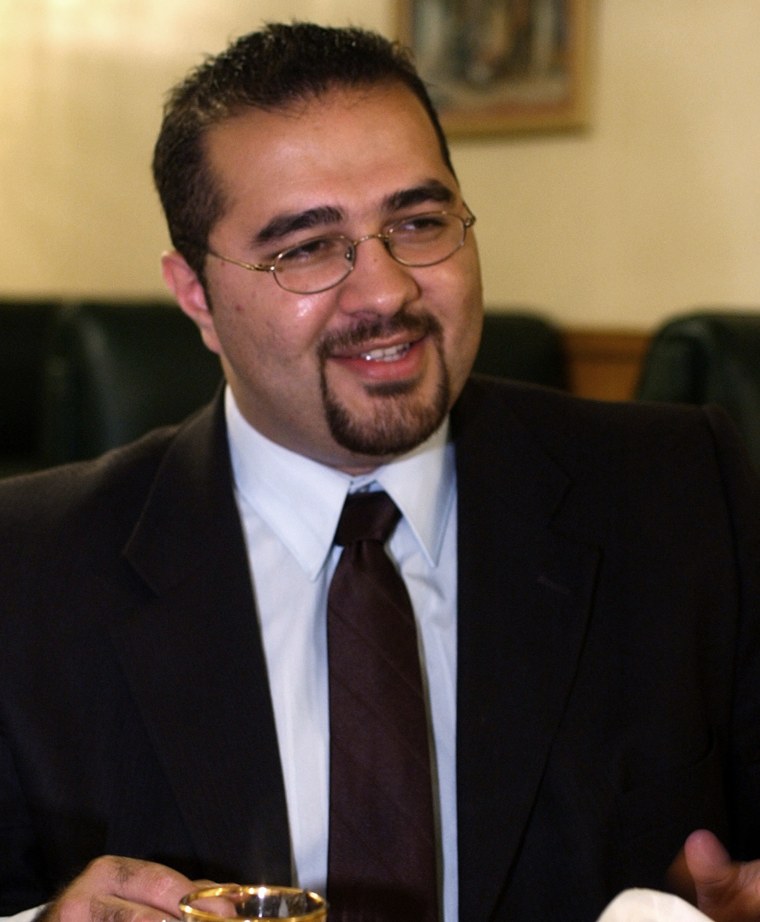 Image: Mohamed Khairullah, a Borough Council member in Prospect Park, New Jersey, and the newly appointed mayor, is seen during an interview on July 30, 2004