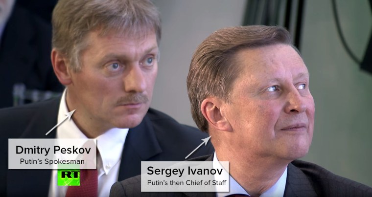 Dmitry Peskov and Sergey Ivanov