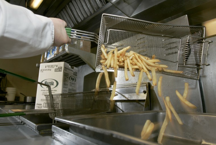 Image: French fries made in trans fat free cooking oil