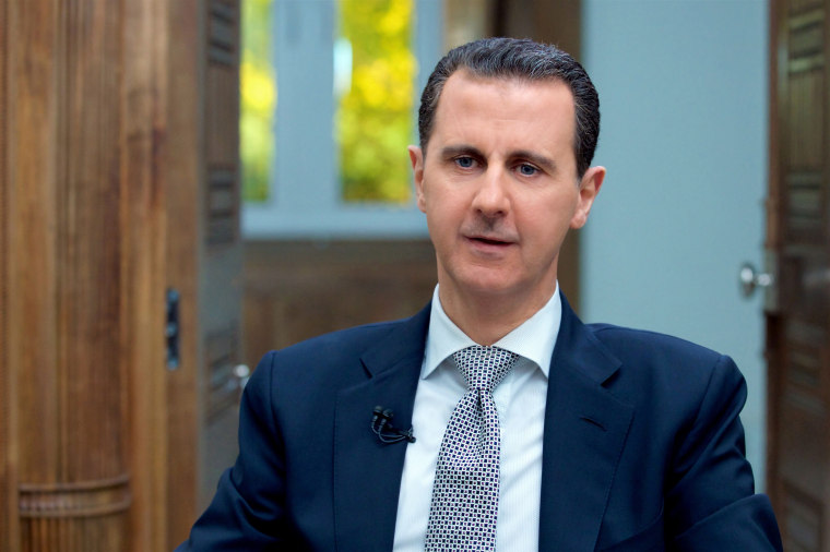 Image: Assad gave the interview to AFP in Damascus on Wednesday.