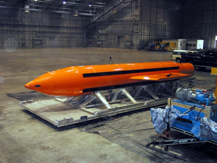 Image: Massive Ordnance Air Blast (MOAB) Weapon Prepared For Testing