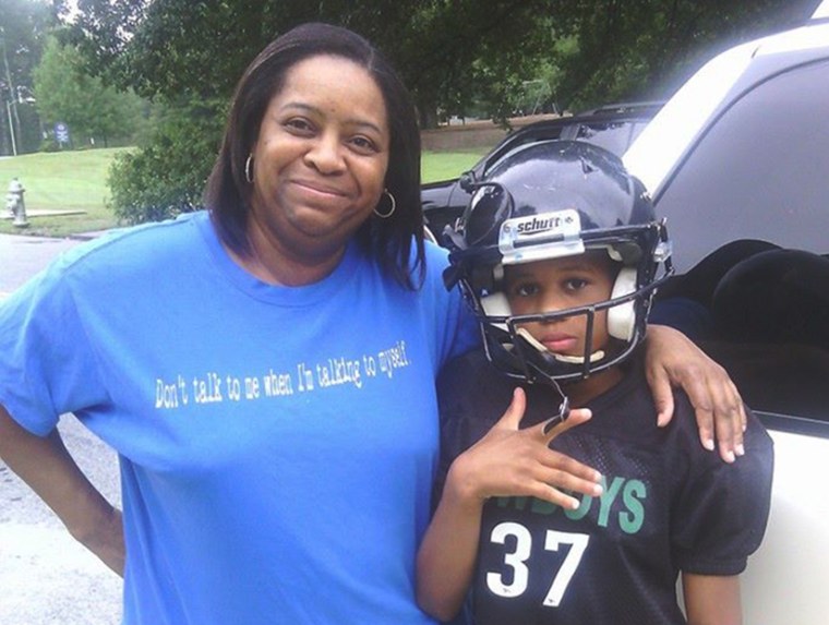 Image: Helen Hemphill and her grandson Malachi Hemphill