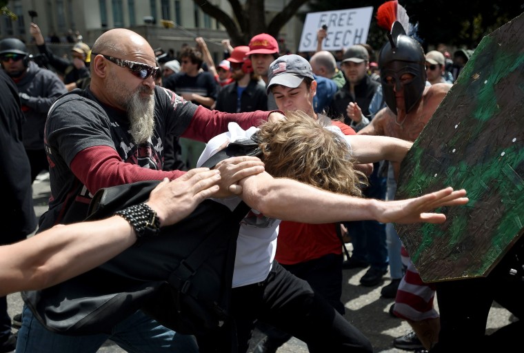 Image: A man gets hit in Berkeley