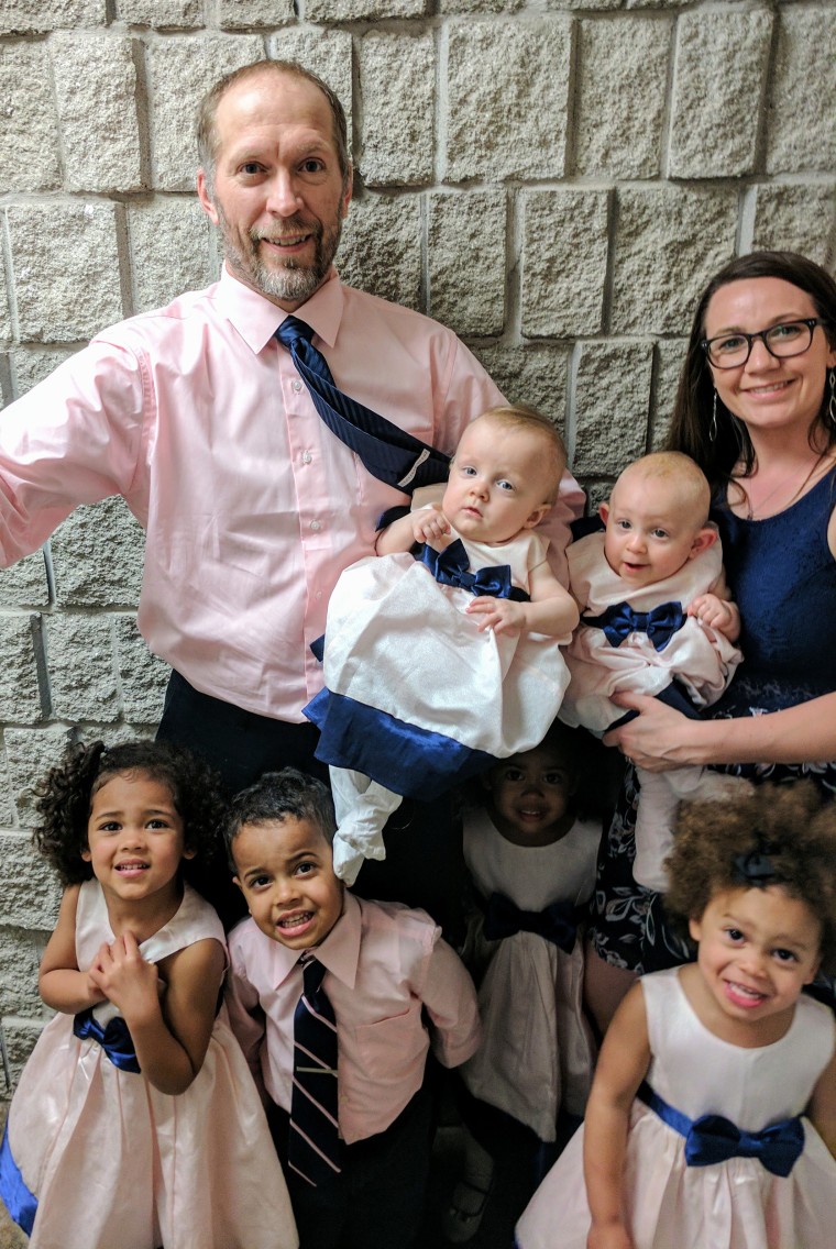 This family has three sets of twins and couldn't be happier