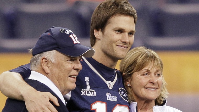 Tom Brady with his parents