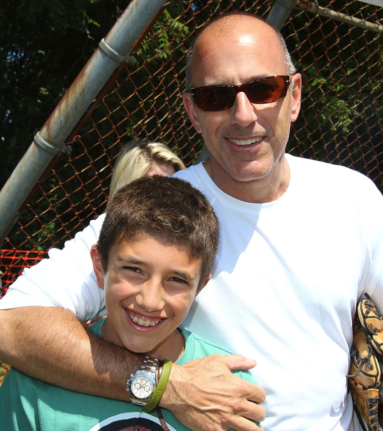 Matt Lauer and son Jack