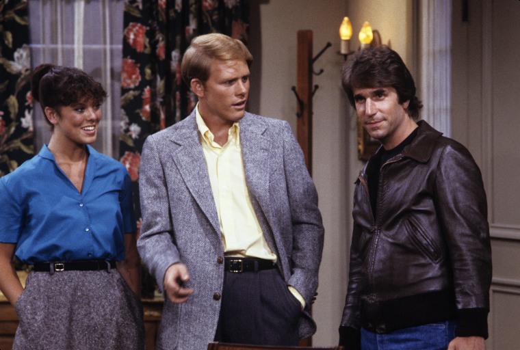 Erin Moran, Ron Howard, Henry Winkler on 'Happy Days'