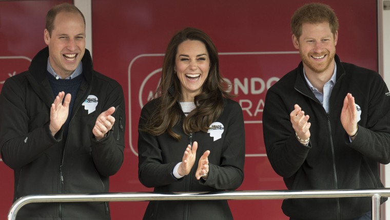 The Duke &amp; Duchess Of Cambridge And Prince Harry Attend The Virgin Money London Marathon