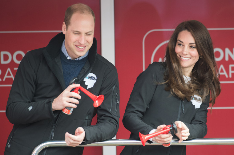 The Duke &amp; Duchess Of Cambridge And Prince Harry Attend The Virgin Money London Marathon