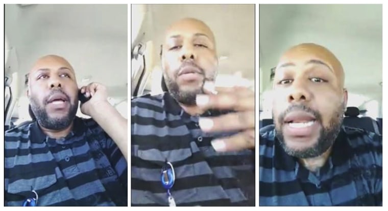 Image: A man who identified himself as Stevie Steve is seen in a video he broadcast of himself on Facebook Live