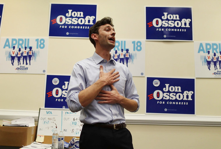 Image: Democratic Congressional Candidate For Georgia's 6th District Jon Ossoff Campaigns Ahead Of Tuesday's Special Election