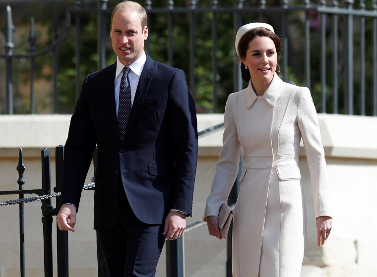 Image: Royals at Easter Sunday church service