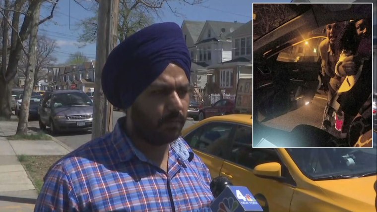 Taxi driver Harkirat Singh said he was attacked while working Sunday morning.