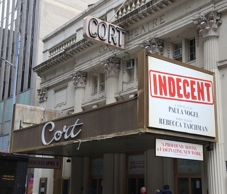 "Indecent" Theatre Marquee Unveiling