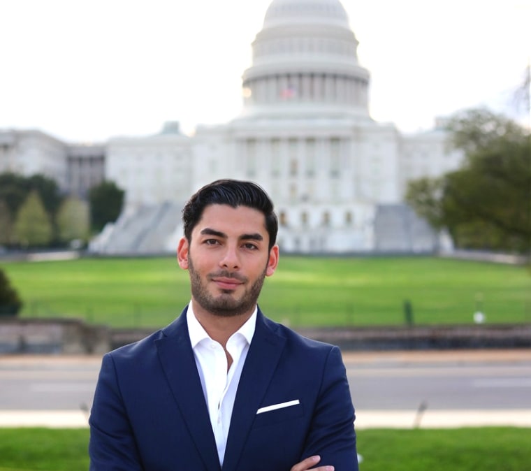 Ammar Campa-Najjar, 28, of Latino and Palestinian descent hopes he can unseat a long-term Republican representative in California's District 50.