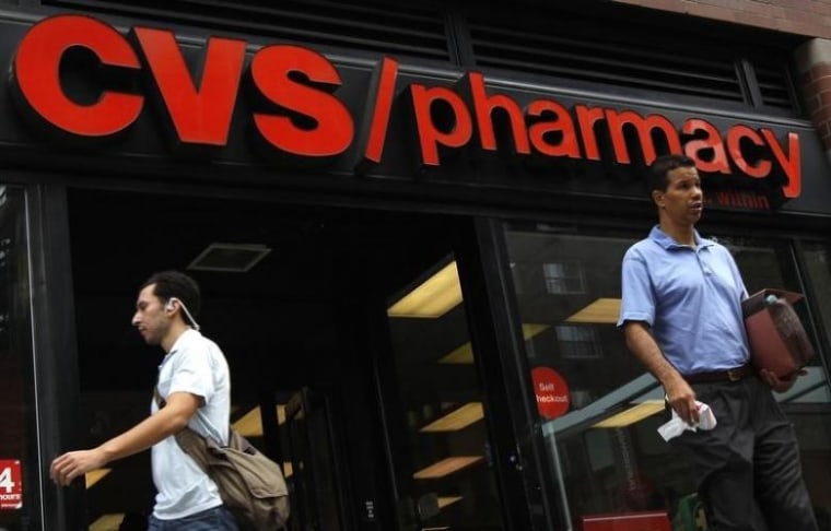 A CVS pharmacy is seen in New York City