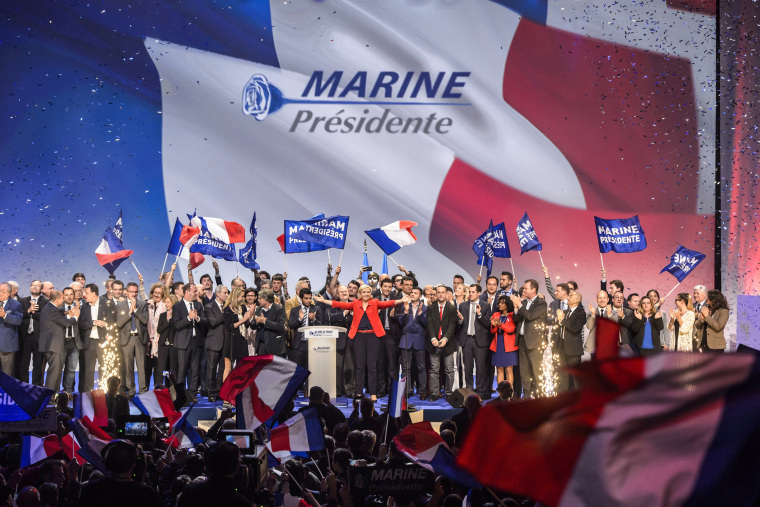 Image: Marine Le Pen campaign rally in Paris