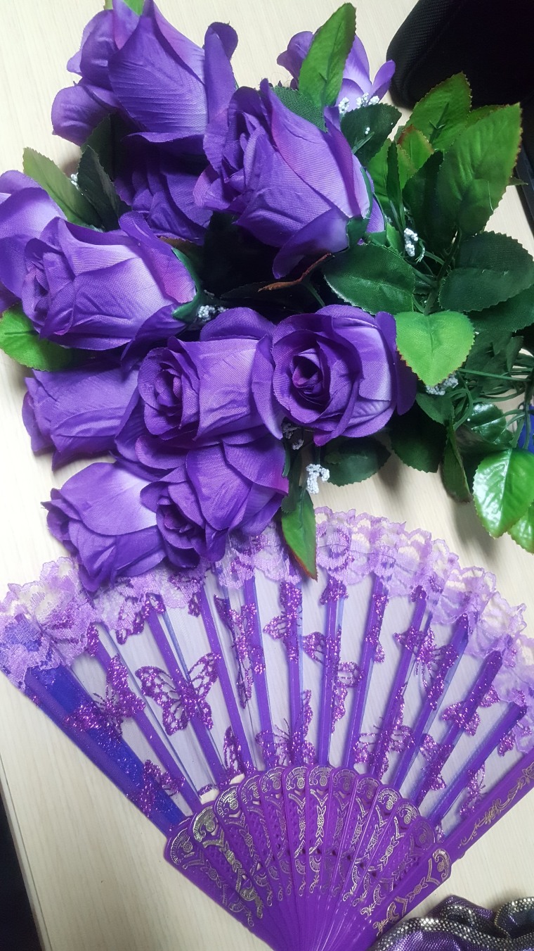 Props from Chandra Thomas Whitfield's photo shoot tribute to Prince.