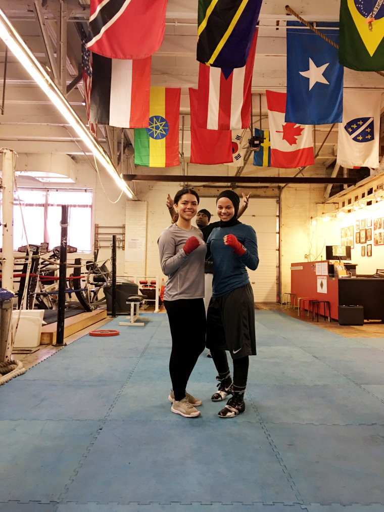 Amaiya Zafar with her friend Aliyah Charbonier.