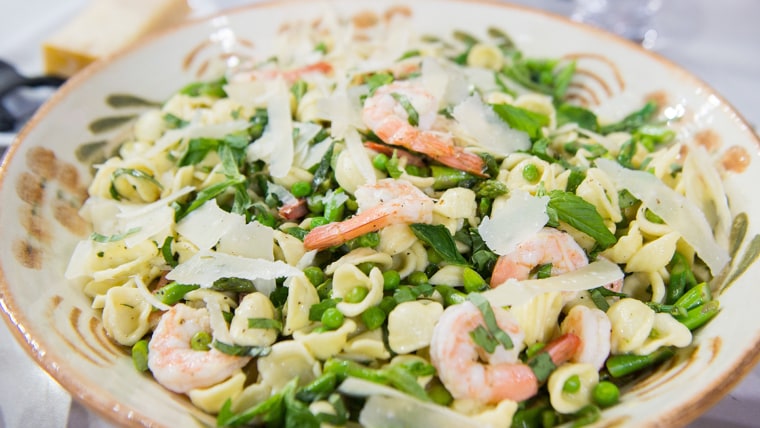 Spring Pasta Salad with Shrimp